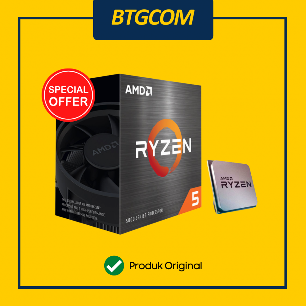 CPU/PROCESSOR/PROSESOR AMD AM4 RYZEN 5 5600X – BTGCOM